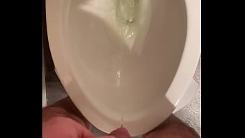Preview 4 of Little Creampied - Piss in toilet.