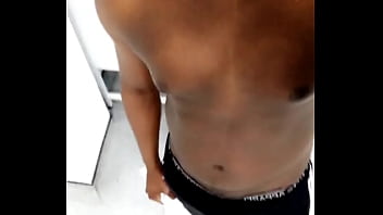 Preview 2 of Under Skirt Lesbian - dick bulge track pants,  joggers