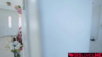 Preview 1 of Bangbros Lily Love - Victoria Vixxen munching her stepbros humongous cock!