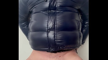 Preview 2 of Young Daughter With Dad - Puffer Jacket Fucking Huge Dildo