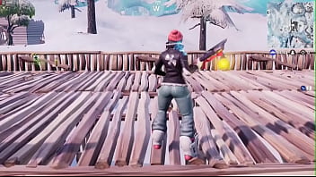Preview 1 of Fit Hot Sex Girl - Fortnite powder ass
