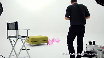 Preview 1 of Anime Rape Kissing Pussy - Brunette Model Lullu Gun Fucks Photographer!