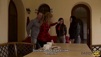 Preview 1 of Dad Forced Daughter Xxx Video - DADDY4K. Le figlie di mamma e il nuovo fidanzato
