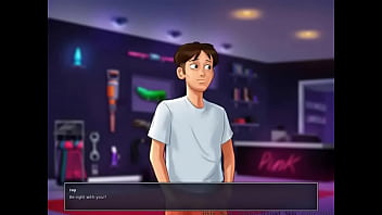 Preview 2 of Mia Khalifa With Group - Summertime saga version 0.17.5- Pink Store Porn scenes