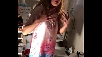 Preview 1 of Dry Humping Dad Lap - Shemale piss