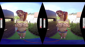 Preview 3 of Boys Massage Inside - Pokemon Cosplay VR Porn Parody starring Anny Aurora in a naughty outdoor pussy pounding!