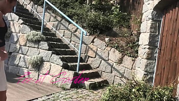 Preview 1 of Choti Bachi Sex Sex - Fully Clothed Pissing In My Back Garden - Lexi Dona