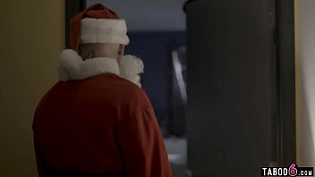 Preview 2 of Ful Sex Clp - Santa fucks petite teen beauty at the home of his boss