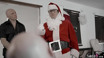 Preview 1 of Ful Sex Clp - Santa fucks petite teen beauty at the home of his boss