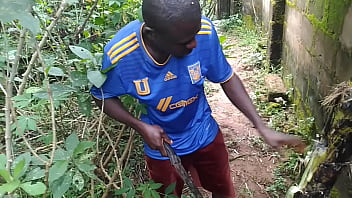 Preview 2 of Nek Sxs - sex with plantain in the garden