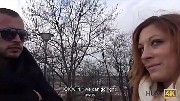 Preview 3 of Claudia Baver - HUNT4K. Man covers redhead&#039_s tummy with sperm after sex for money