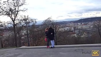 Preview 1 of Claudia Baver - HUNT4K. Man covers redhead&#039_s tummy with sperm after sex for money