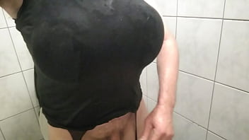 Preview 4 of Vishal Land - Pissing in bathroom m. in law