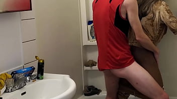 Preview 3 of Public Peeing Festival - Doll Showers &amp_ Gets Golden Tracksuit Wet!
