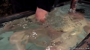 Preview 4 of Odiabpvdio - Tied up hairy slut gets water bondage