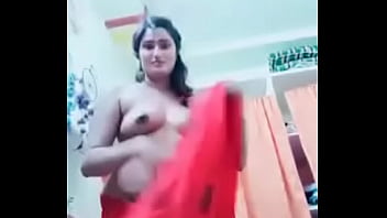 Preview 2 of Mom Jepu - Swathi naidu showing her body and wearing red saree