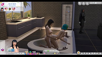 Preview 2 of Wach Sleeping - The Sims 4 o amor de Vanessa e uma vampira com pau