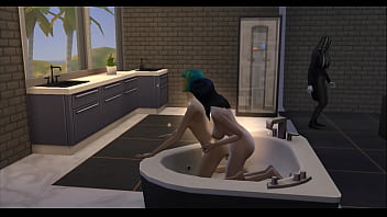 Preview 3 of Wach Sleeping - The Sims 4 o amor de Vanessa e uma vampira com pau