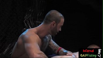 Preview 3 of Jungle Filing - Tough looking gay stud gets his ass lubed up