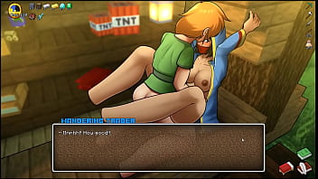 Preview 3 of Bangladeshi Sunny Leone - HornyCraft [ Parody Hentai game PornPlay ] Ep.42 Mrechant fucked by a big FUTANARI COCK !