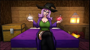 Preview 1 of Bangladeshi Sunny Leone - HornyCraft [ Parody Hentai game PornPlay ] Ep.42 Mrechant fucked by a big FUTANARI COCK !