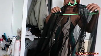 Preview 1 of Indian Pronal - Fat Shemale Yoyo Strips And Strokes Small Dick