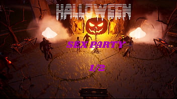Preview 1 of New Brazzer Video - Halloween sex party 1/2