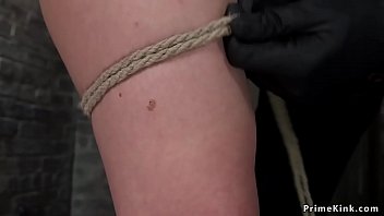Preview 2 of Laura Gemser Sucking - Hairy babe anal fingered in hogtie