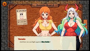 Preview 3 of Ansrea Espada - Lusty Buccaneers [ Parody Hentai Game ] Ep.1 Nami is exposing her naked body at night !