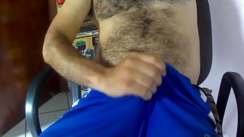 Preview 2 of Plzzz Mom - massage my dick in the blue shorts