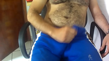 Preview 3 of Plzzz Mom - massage my dick in the blue shorts