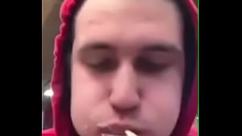 Preview 3 of Www Chubby Sex Com - His friend dared him to eat a whole burger at once