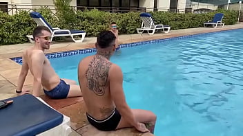 Preview 1 of Angela With Keisha Grey - Amigo me chamou pra curtir uma piscina mas queria mesmo era que eu fudesse o namorado dele - Free