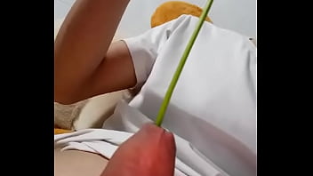 Preview 2 of Uncensored Mainstream Movies - Grass in the urethra