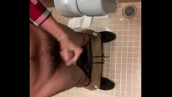 Preview 3 of Wifeys Pornstars World - Wanking in the restroom