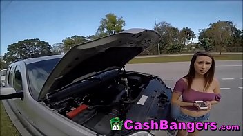 Preview 2 of Traditional Girls Xxx - Stranded Big Tits Teen Takes Cash For Sex Favors