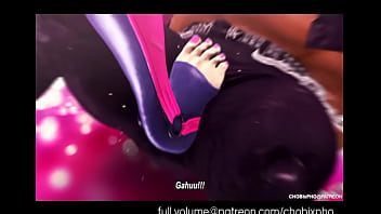 Preview 2 of Jeannie Mai - STREET FIGHTER / JURI FUCKS BIRDIES BIG BLACK COCK (FEET) [SFM]
