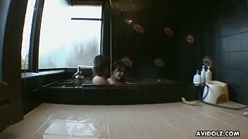 Preview 2 of Pakistan Babe Mazol Porn Girl Sx - Attractive Asian gal shows her dick sucking skills in bathroom