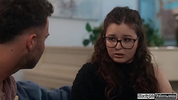 Preview 2 of Xnx Hd Sex Video - Teen slowly gets used to fucking stepdad and licking stepmom