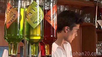 Preview 1 of Suny Leony Porn Video - Hunky barman initiates a jolly 3some party