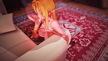 Preview 2 of No Bra In Bus - Asuna y el viejo nishida tienen sexo apasionado (Ntr)