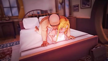 Preview 3 of No Bra In Bus - Asuna y el viejo nishida tienen sexo apasionado (Ntr)