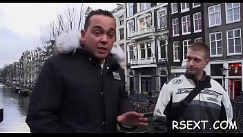Preview 2 of Locking Pantyhose - Gorgeous amsterdam hooker rides a large hard jock passionately