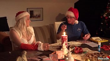 Preview 1 of Kerala Hard - Christmas gift for old man gets to fuck two teens on xmass the girls suck his cock and get hardcore fucked