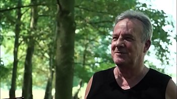 Preview 2 of 10 Sxi - Horny teenager have sex with old man in the forest