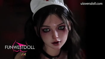 Preview 3 of Aj Apleget - Halloween Dark Devilish Nurse Sex Doll Fuck from ULOVERSDOLL
