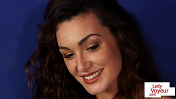 Preview 2 of Cum Fill Nose - CFNM housewife instructs guy to jerkoff