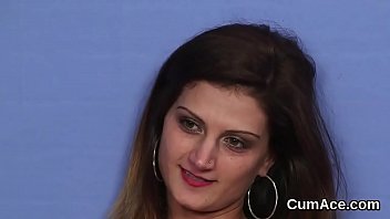 Preview 3 of Jav Mother In Law Big Tits - Unusual stunner gets jizz shot on her face swallowing all the cream