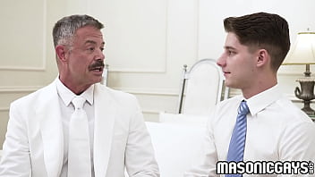 Preview 1 of Deauxma Old - Extremely well trained DILF Reece Scott anal bangs twink Dex Devall with his unbelievably massive dick!