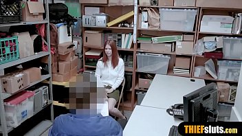 Preview 2 of Wwwnxxxncom Wwwnxxxncom - Cute redhead teen shoplifter got caught and punished